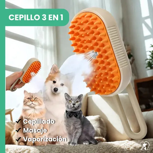 Cepillo de cuidado diario 3 en 1 para perros y gatos