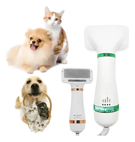 Cepillo Secador Quita Pelos Pelusas Mascotas 3 En 1 Masajes